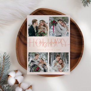 Tarjeta Festiva Muy bodas vacaciones de reciente casamiento Multi