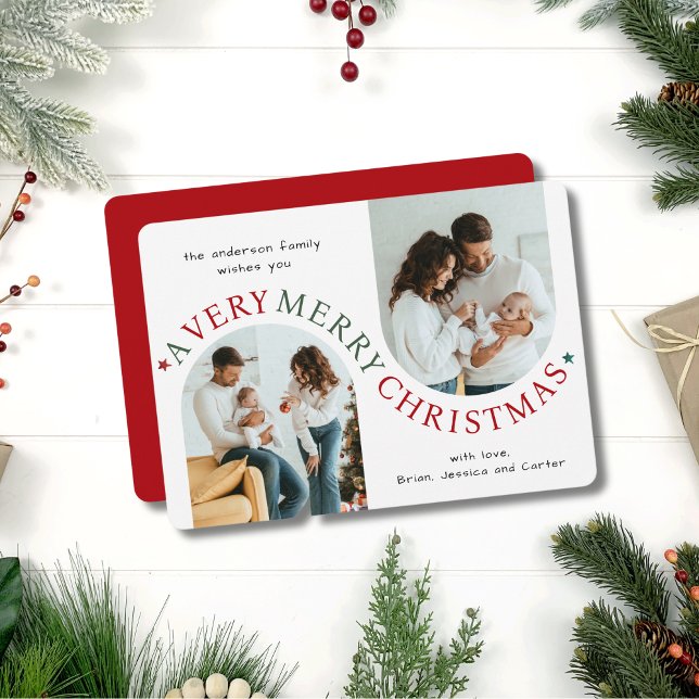 Tarjeta Festiva Muy Feliz Navidad, foto de arte moderno (Subido por el creador)