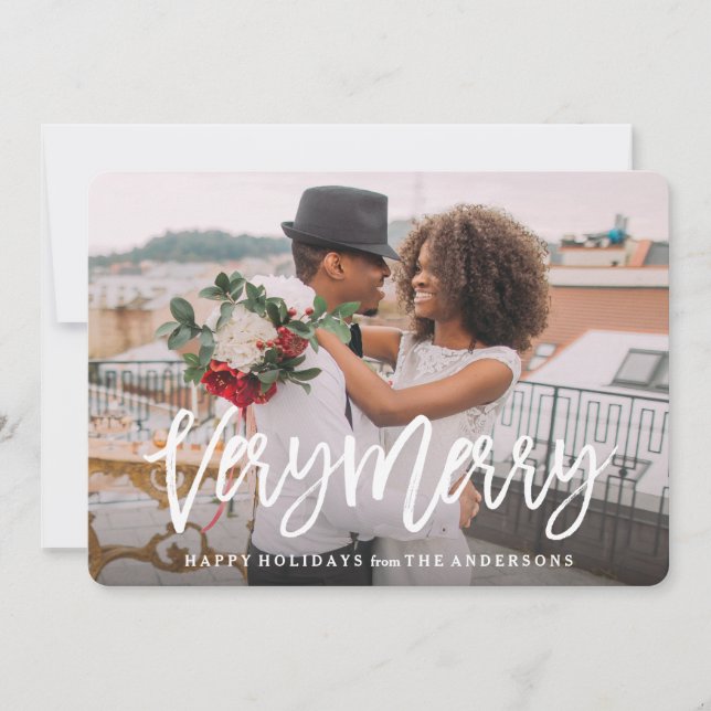 Tarjeta Festiva Muy morado (Anverso)