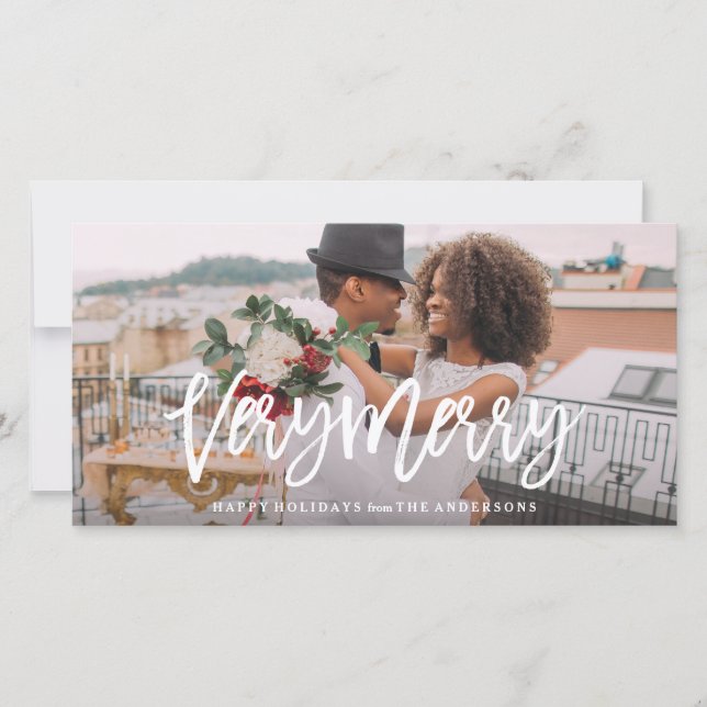 Tarjeta Festiva Muy morado (Anverso)