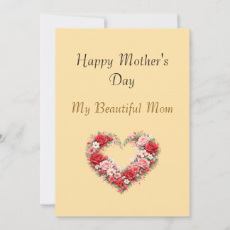 Tarjeta Festiva My Beautiful Mom Mother’s Day Card