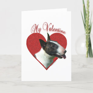 Tarjeta Festiva My Bull Terrier Valentine