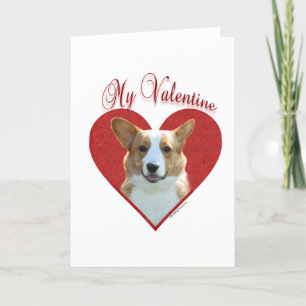 Tarjeta Festiva My Cardigan Welsh Corgi Valentine