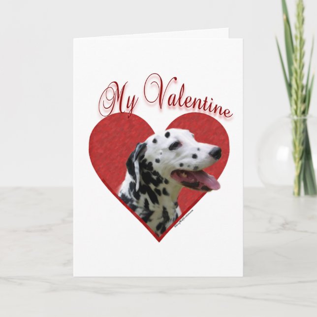 Tarjeta Festiva My Dalmatian Valentine (Anverso)