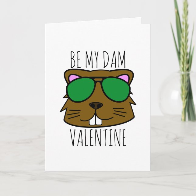 Tarjeta Festiva My Dam Valentine (Anverso)