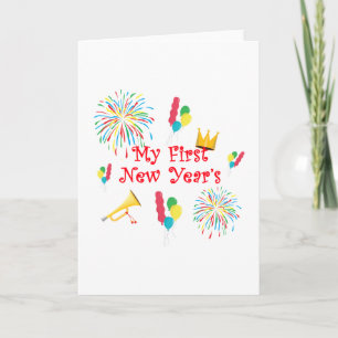 Tarjeta Festiva My First New Year's