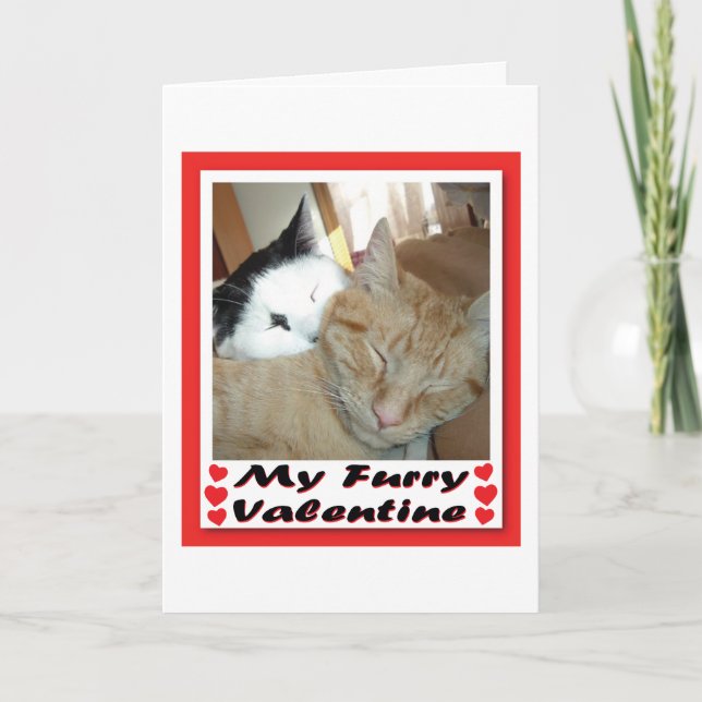 Tarjeta Festiva My Furry Valentine (Anverso)