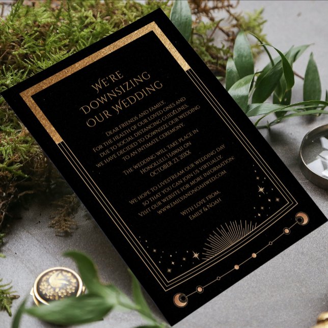 Tarjeta Festiva Mystical Black Gold Estamos reduciendo el tamaño d (Subido por el creador)