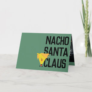 Tarjeta Festiva Nacho Santa Claus
