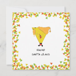 Tarjeta Festiva Nacho Santa con Chips