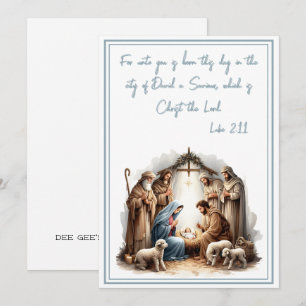 Tarjeta Festiva Nacido en Belén - Una luz para el mundo