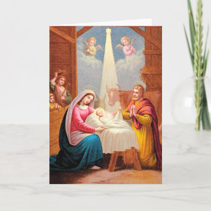 Tarjeta Festiva Nacimiento de Cristo