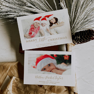Tarjeta Festiva Nacimiento de los Navidades pequeños de oro minima