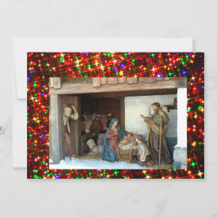 Tarjeta Festiva Nacimiento de pueblo