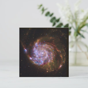 Tarjeta Festiva Nacimiento estelar en el volante: Galaxia M101