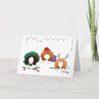 Tarjeta Festiva Nada Más Que Navidades De Corgi