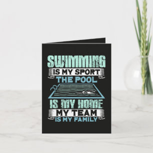 Tarjeta Festiva Nadar Es Mi Deporte La Piscina Es Mi Hogar
