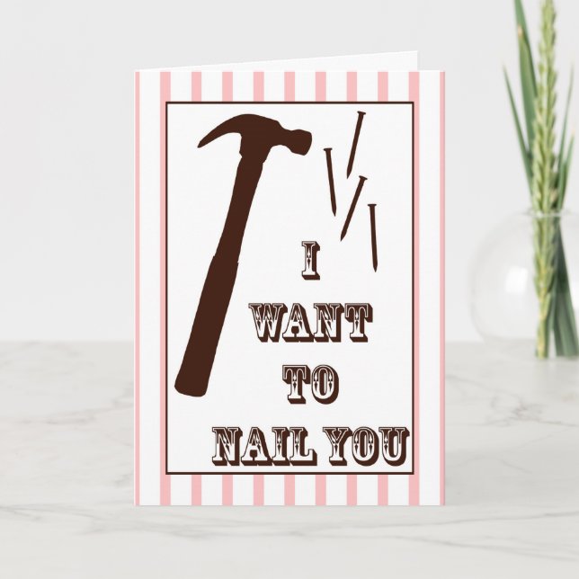 Tarjeta Festiva Nail You (Anverso)