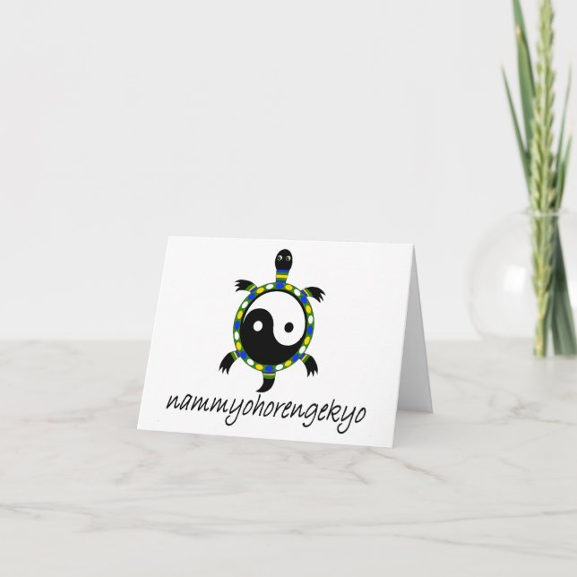 TARJETA FESTIVA NAM MYOHO RENGE KYO... (Anverso)