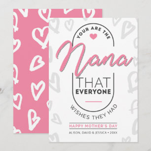 Tarjeta Festiva Nana Feliz Día de la Madre