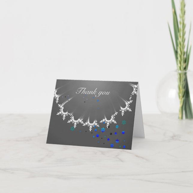 Tarjeta Festiva naomis_collection copos de nieve (Anverso)