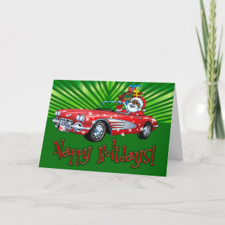 Tarjeta Festiva Nappy Holidays! Holiday Card
