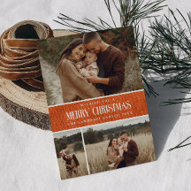 Naranja Rústico Navidades de granjas 3 Collage de