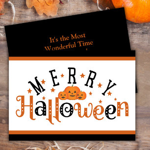 Tarjeta Festiva Naranja Y Personalizado De La Festividad Negra De