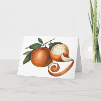 Tarjeta Festiva Naranjas mandarines: Pintura antigua de China