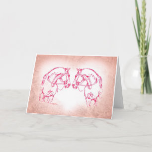 Tarjeta Festiva Nariz a Nariz Gran Corazón