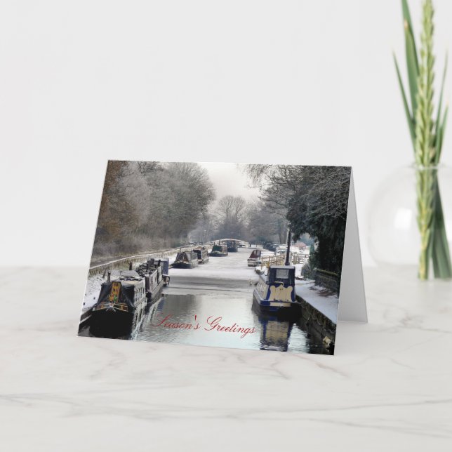 TARJETA FESTIVA NARROWBOATS (Anverso)