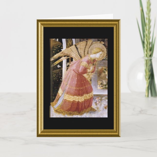 Tarjeta Festiva Natale de Buon - rezo de St Francis en italiano (Anverso)