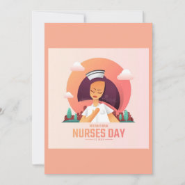 Tarjeta Festiva National Nurse's Day Greeting Card