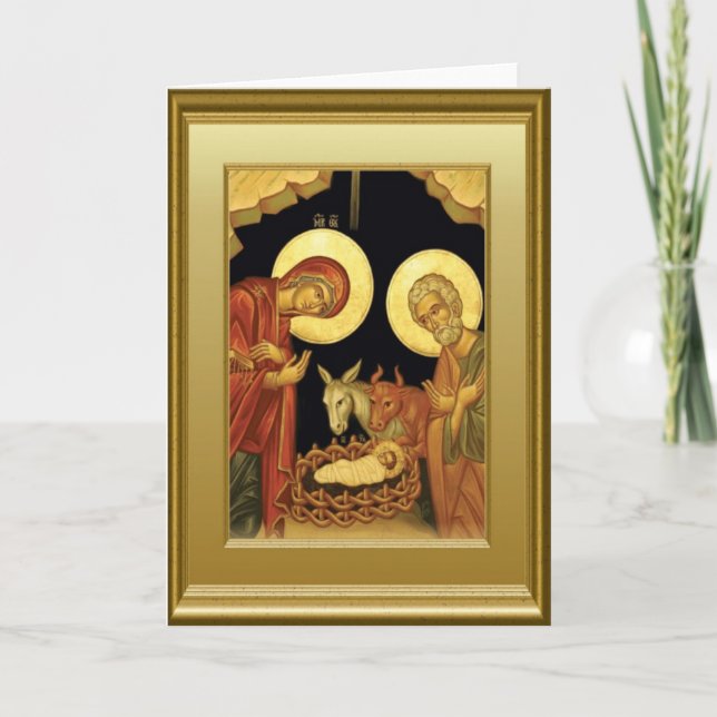 Tarjeta Festiva Natividad (Anverso)