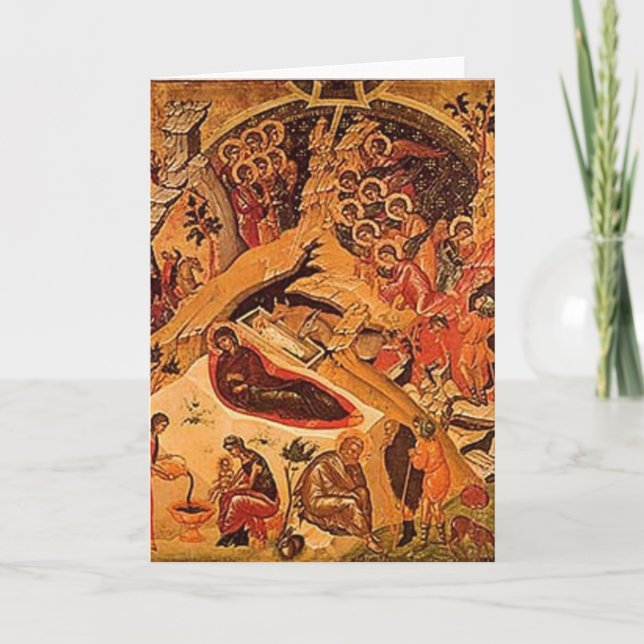 Tarjeta Festiva Natividad (Anverso)