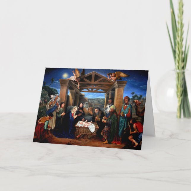 Tarjeta Festiva Natividad (Anverso)