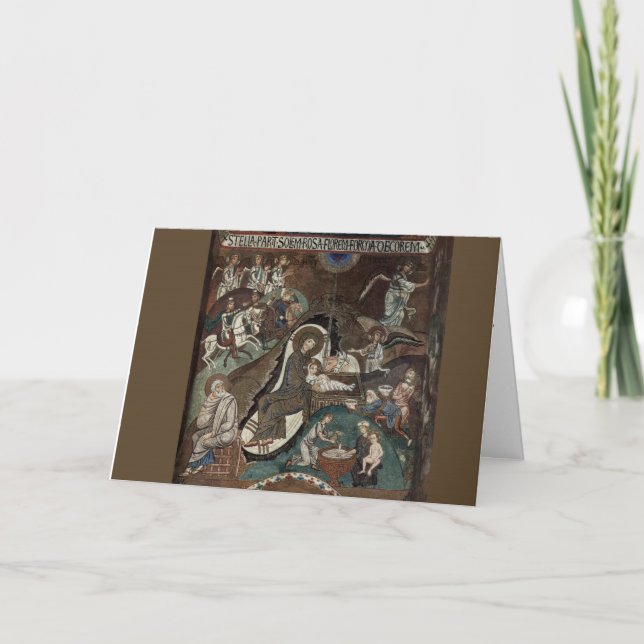 Tarjeta Festiva Natividad - Cappello Palatino (Anverso)