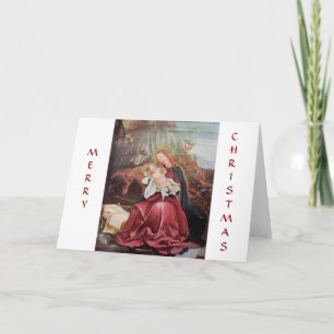 TARJETA FESTIVA NATIVIDAD CON ÁNGELES - MAGIA DE NAVIDADES