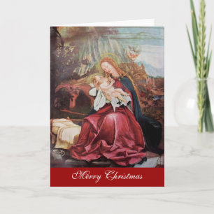 TARJETA FESTIVA NATIVIDAD CON ÁNGELES - MAGIA DE NAVIDADES