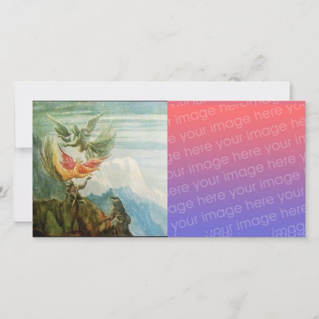 Tarjeta Festiva NATIVIDAD CON ÁNGELES - MÁGICA DE NAVIDADES Digita (Anverso)