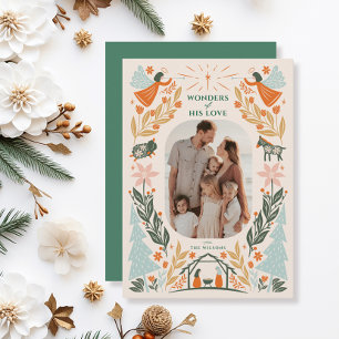 Tarjeta Festiva Natividad de los ángeles 2 Navidades de fotografía