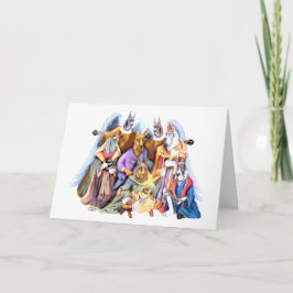 Tarjeta Festiva Natividad de los grandes Navidades daneses