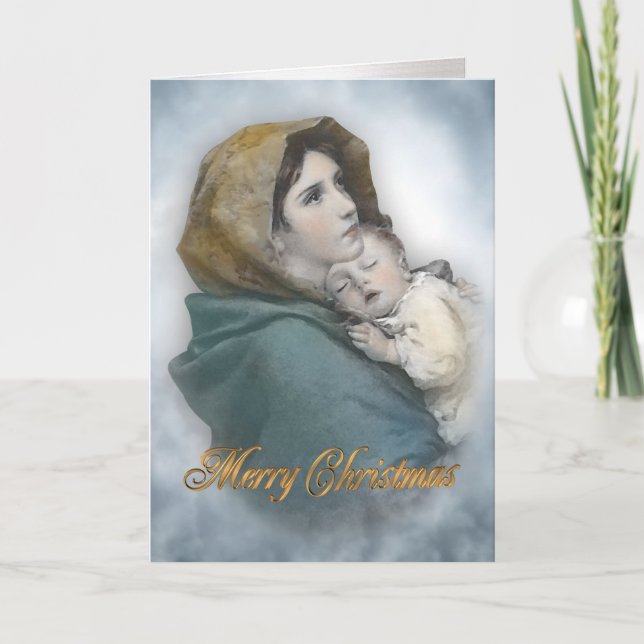 Tarjeta Festiva Natividad de los Navidades de cartas religiosas de (Anverso)
