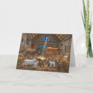 Tarjeta Festiva Natividad de los Navidades de la Santa Noche