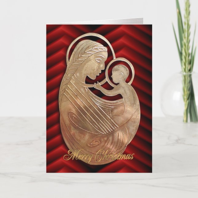 Tarjeta Festiva Natividad de los navidades La carta religiosa de M (Anverso)