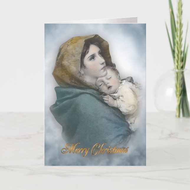 Tarjeta Festiva Natividad de los navidades La carta religiosa de M (Anverso)