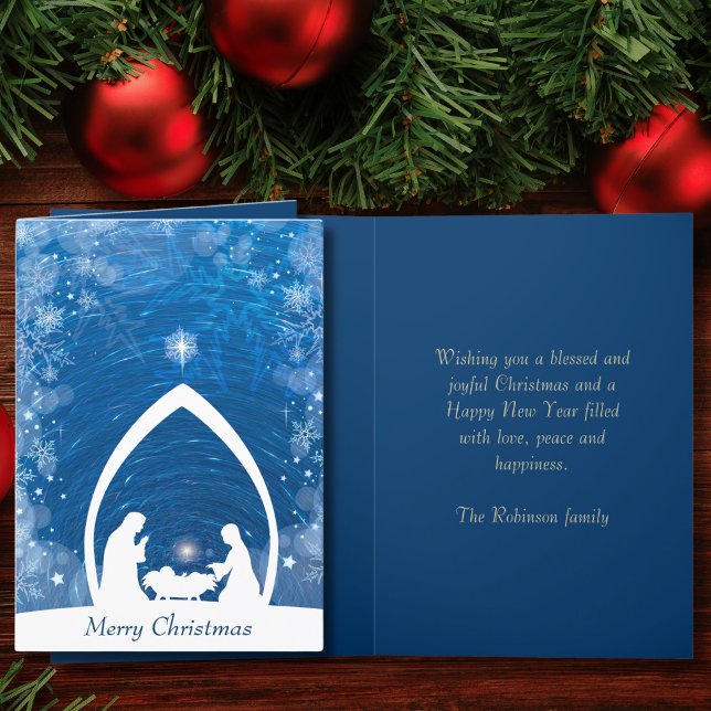 Tarjeta Festiva Natividad de los Navidades religiosos (Subido por el creador)