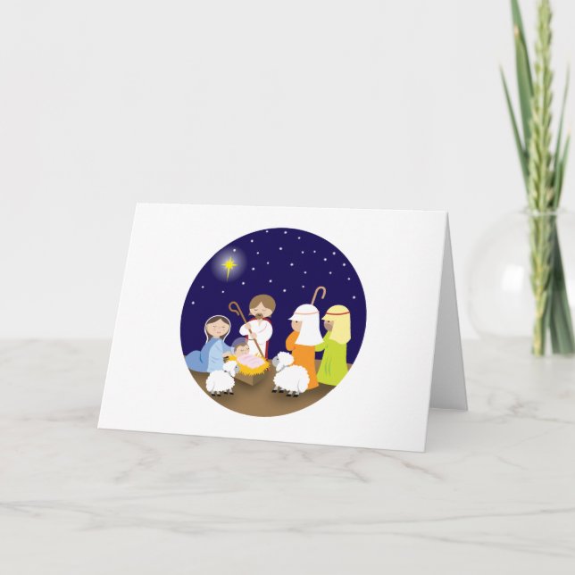 Tarjeta Festiva Natividad del Señor (Anverso)