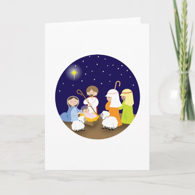 Tarjeta Festiva Natividad del señor (Anverso)