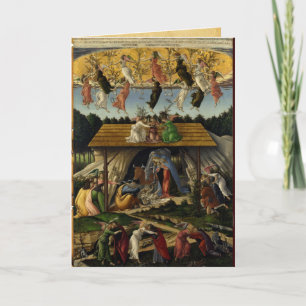 Tarjeta Festiva NATIVIDAD MÍSTICA Antigua bendición irlandesa de N